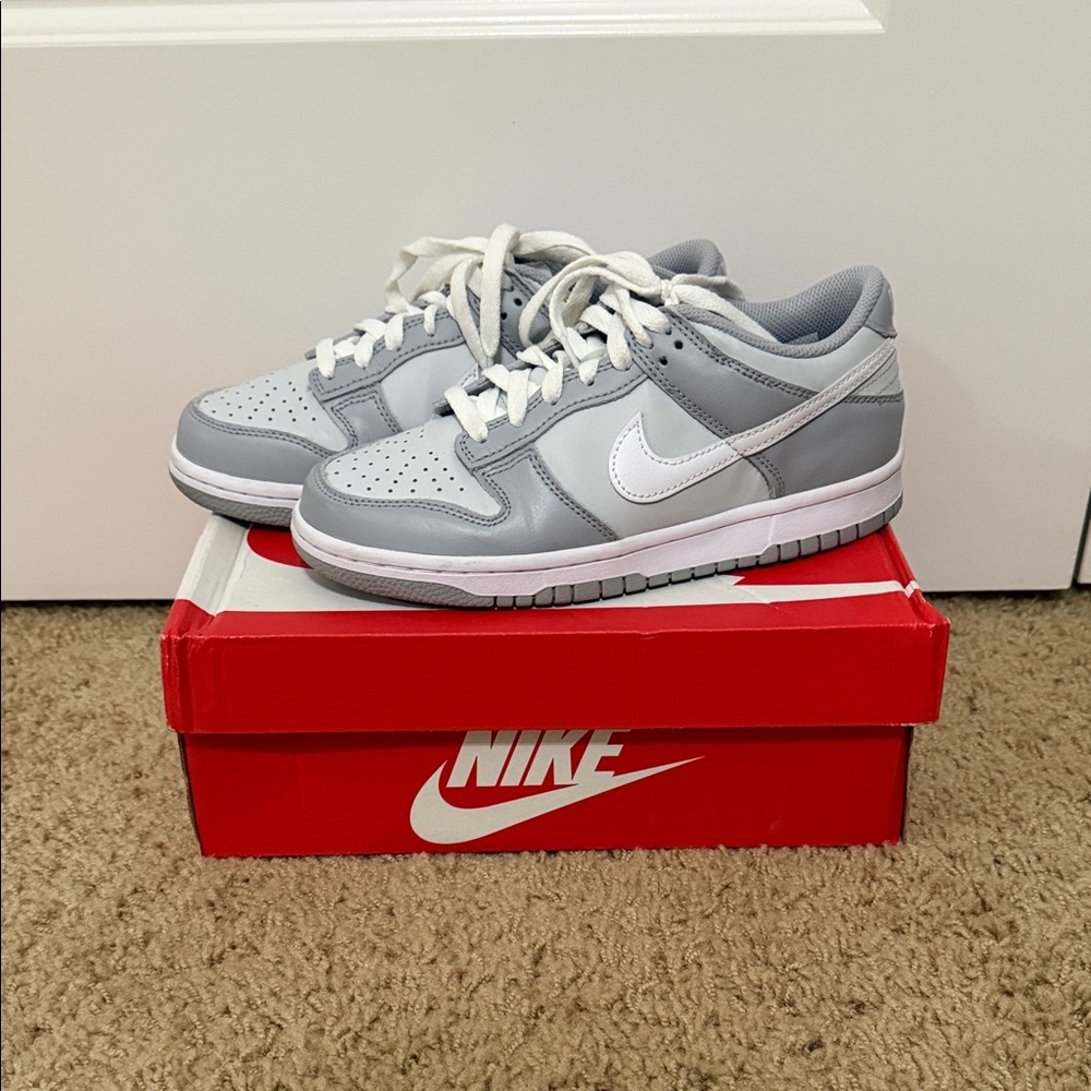 Nike Dunks Low Two-Toned Grey Sneakers (youth)